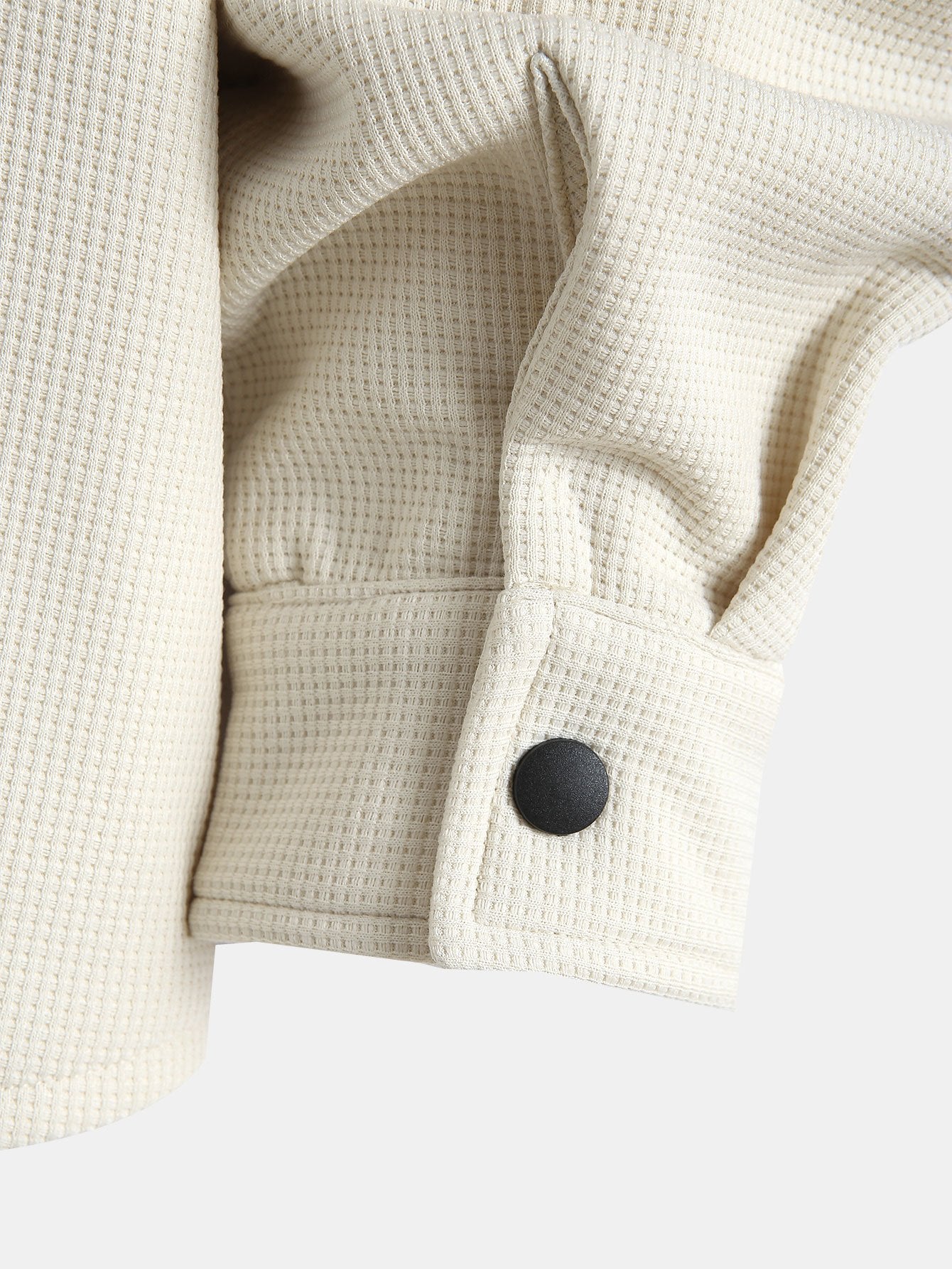 Camisa Waffle Hooded Fleece Lined