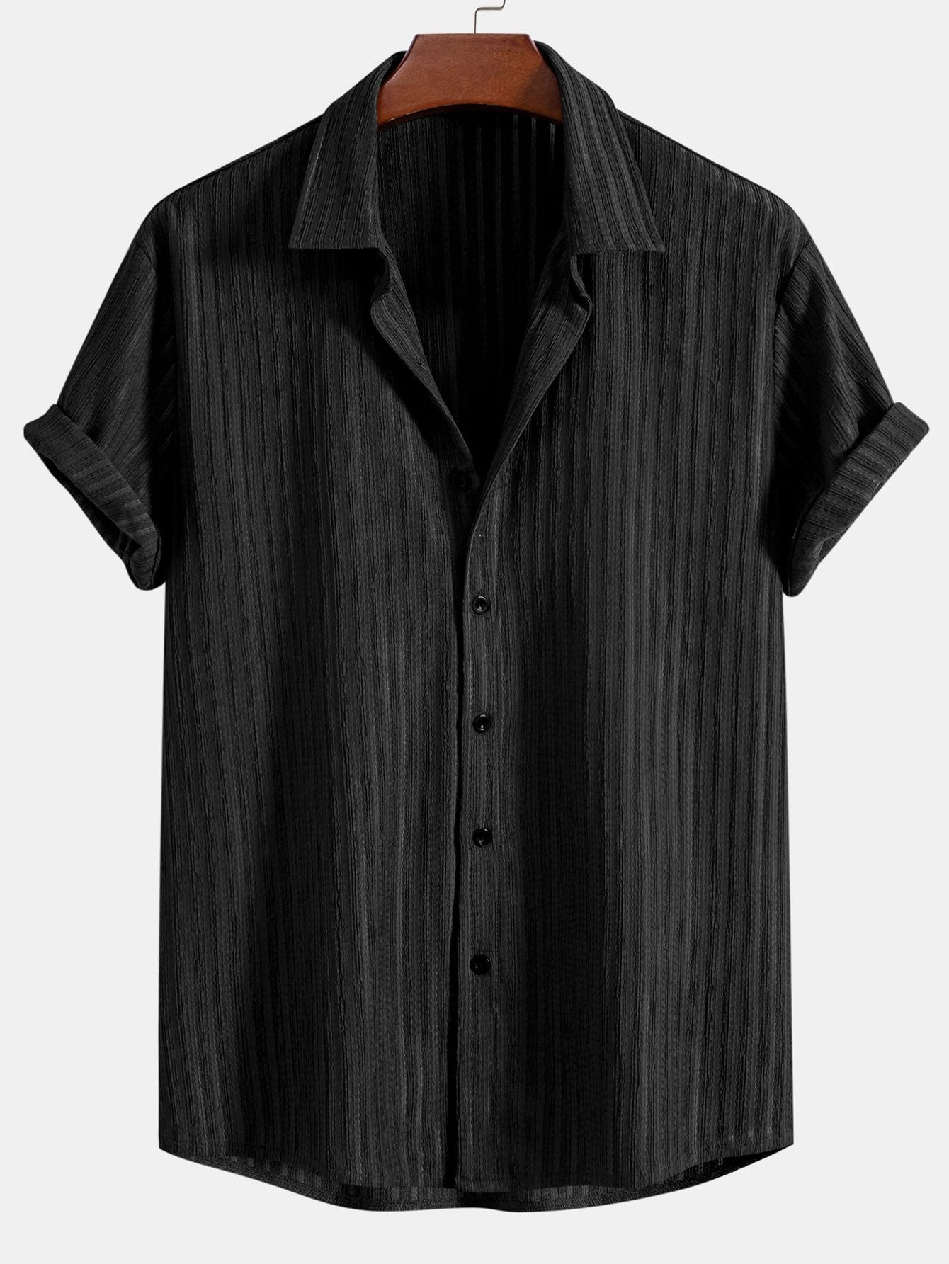 Camisa rayas Jacquard Button Up