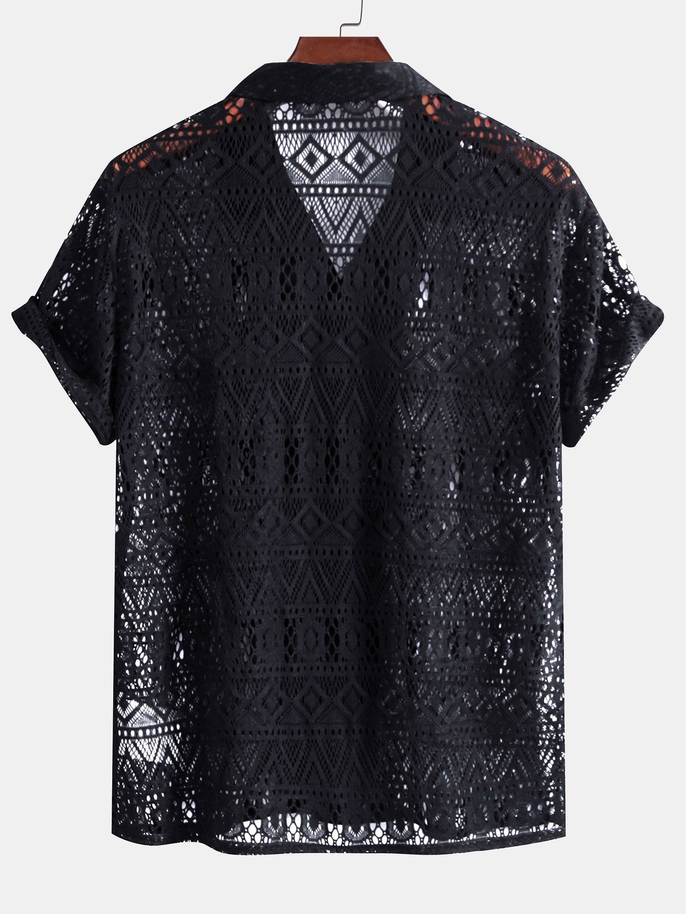 Camisa de manga corta Geometry Textured Cuban