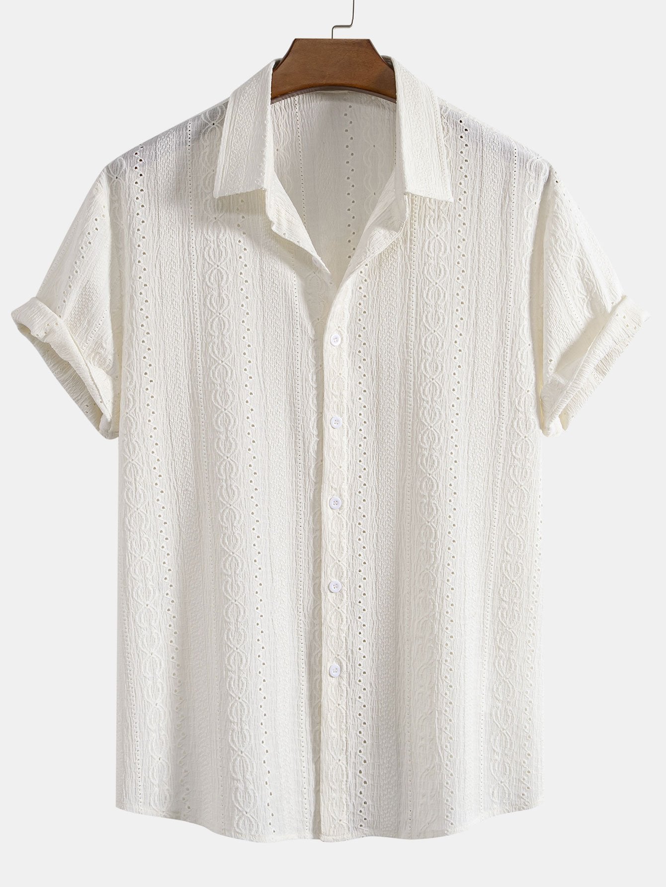 Camisa Textured Button Up