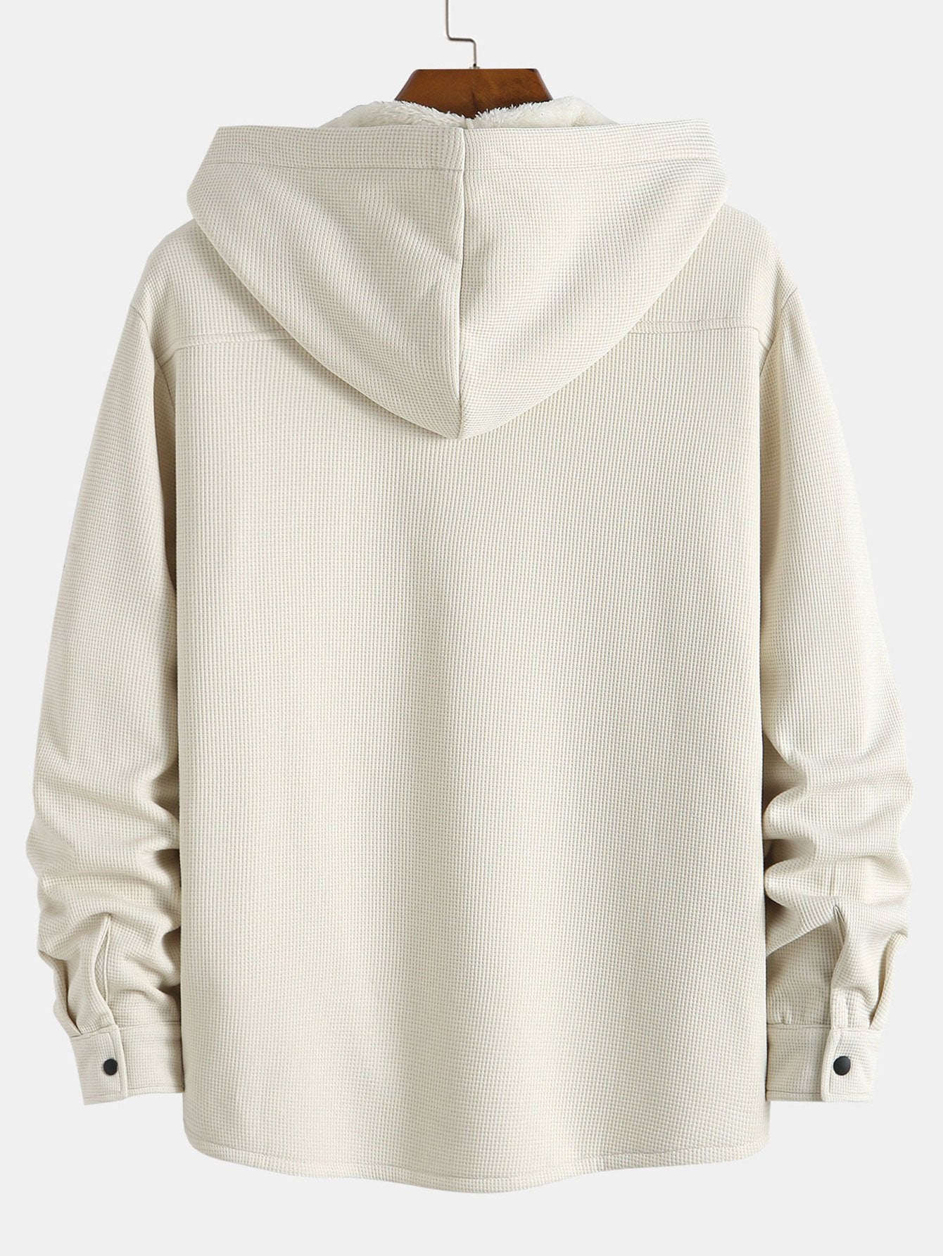 Camisa Waffle Hooded Fleece Lined