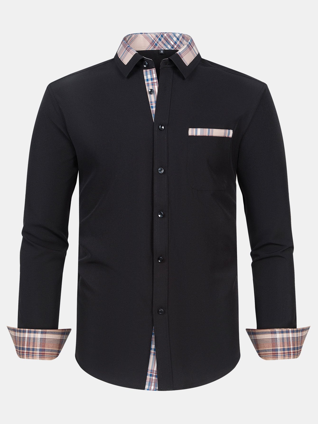 Camisa a cuadros Panel Button Up
