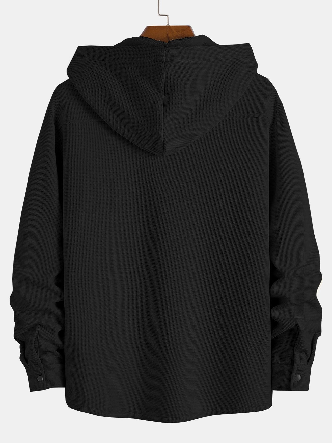 Camisa Waffle Hooded Fleece Lined