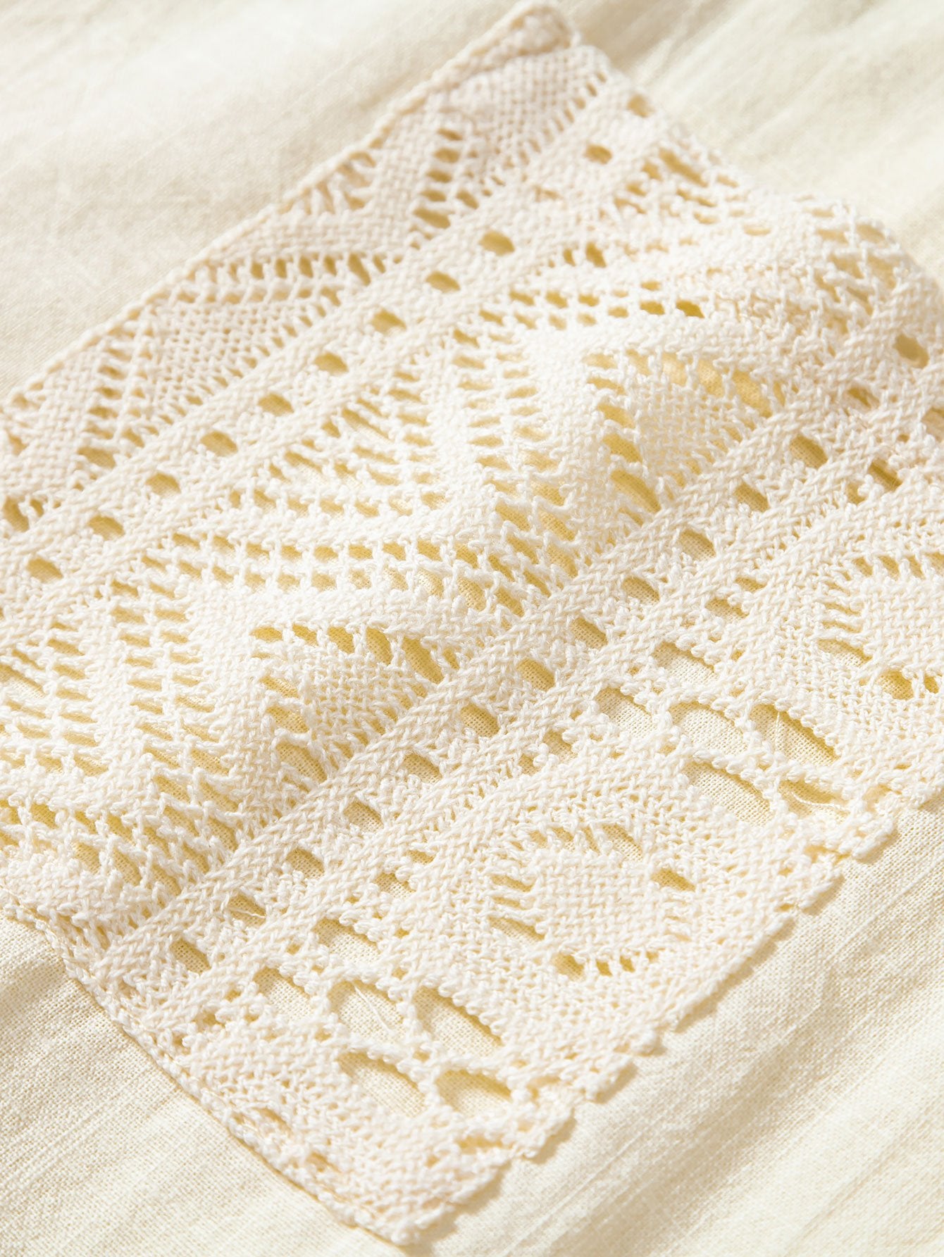 Camisa Geometric Textured Patchpara trabajo Cuban