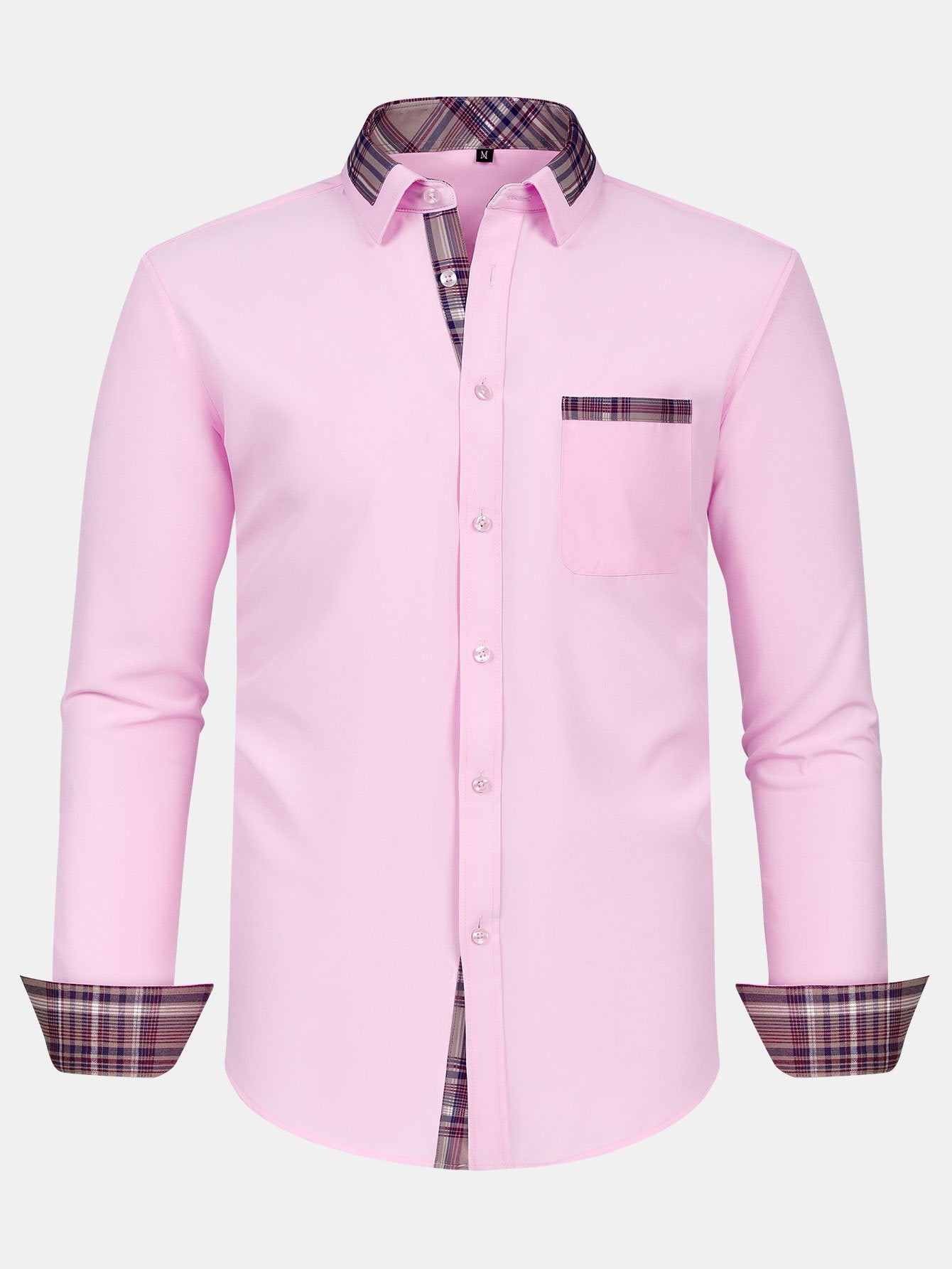 Camisa a cuadros Panel Button Up