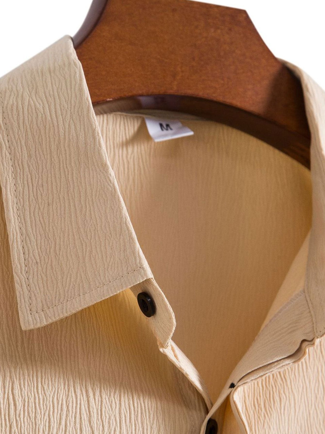 Camisa Crinkled Concealed Fly