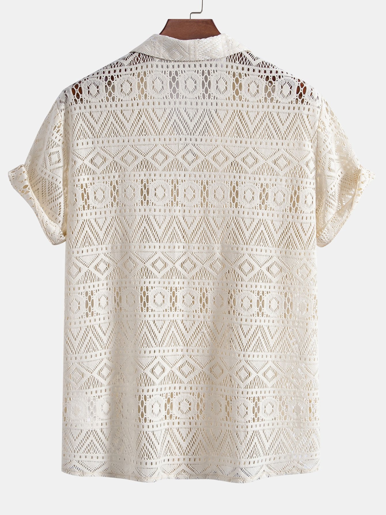Camisa de manga corta Geometry Textured Cuban