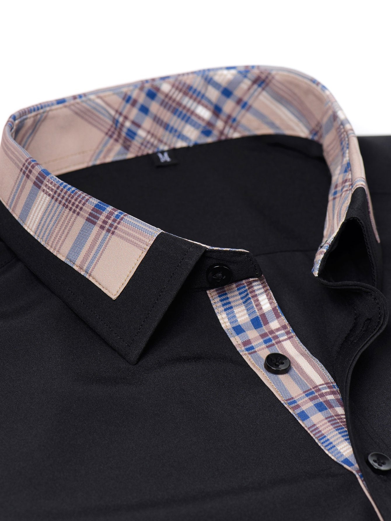 Camisa a cuadros Panel Button Up