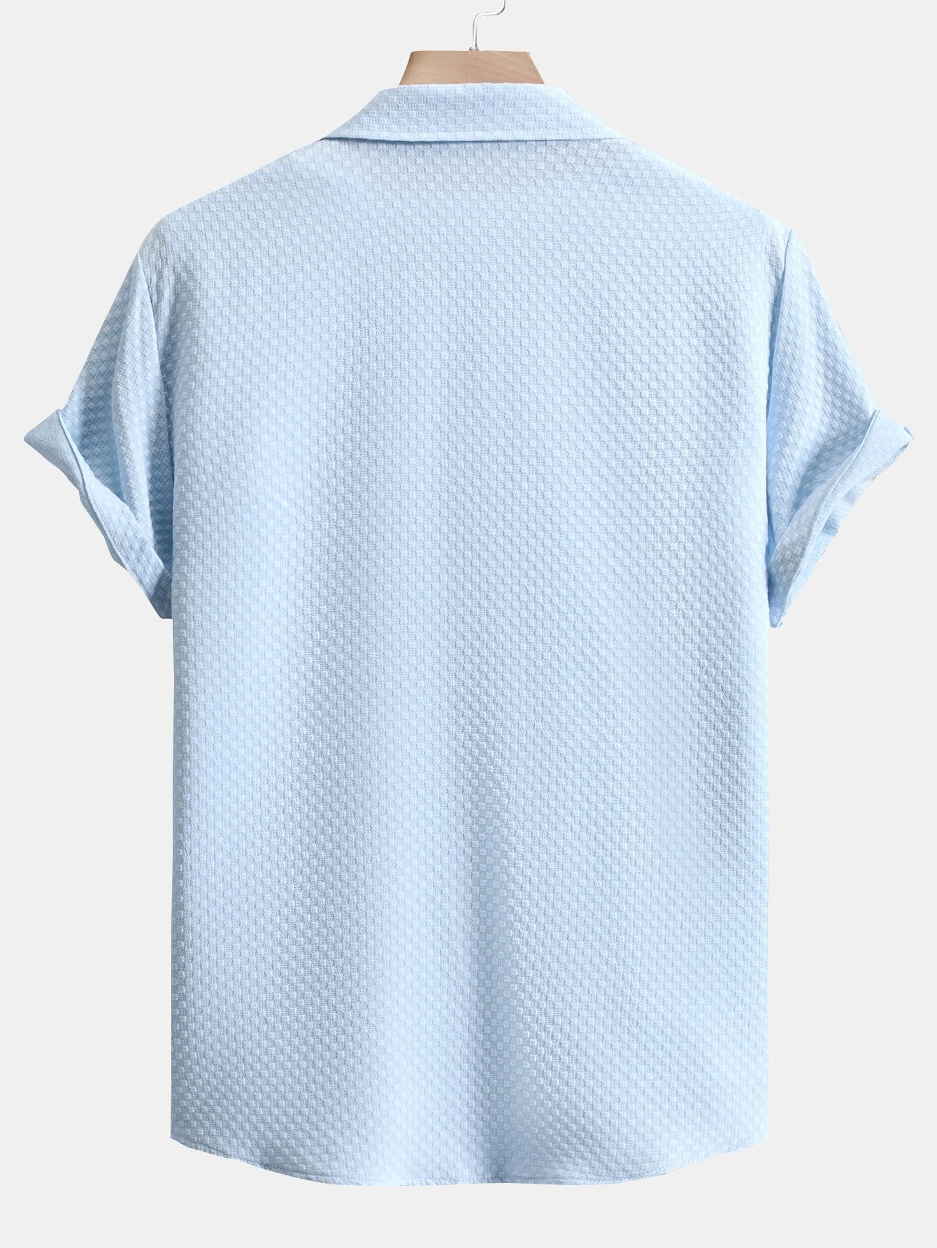 Camisa Checkerboard Jacquard Button Up