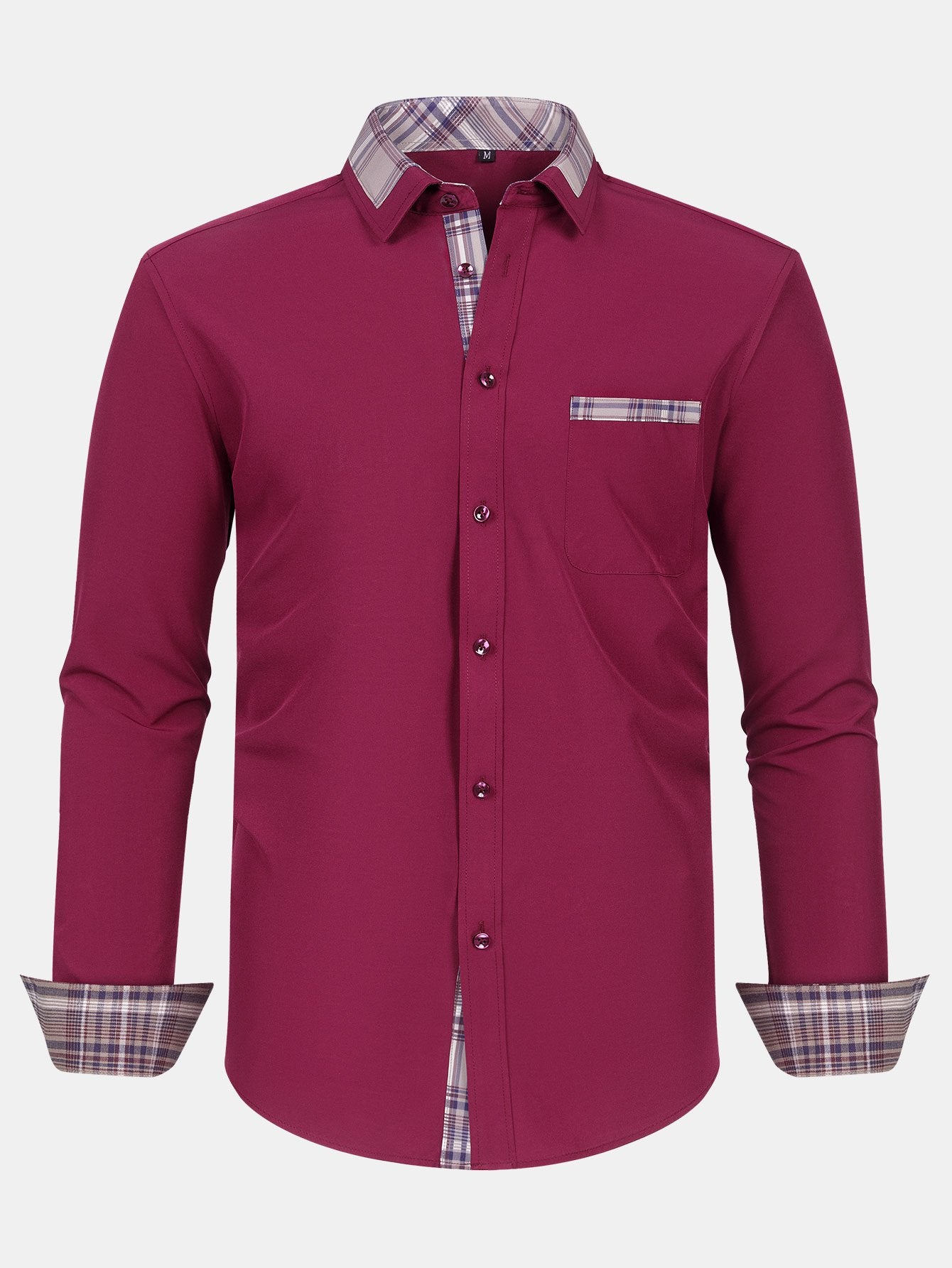 Camisa a cuadros Panel Button Up