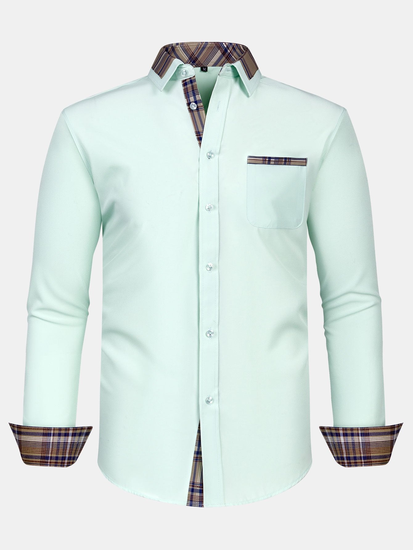 Camisa a cuadros Panel Button Up