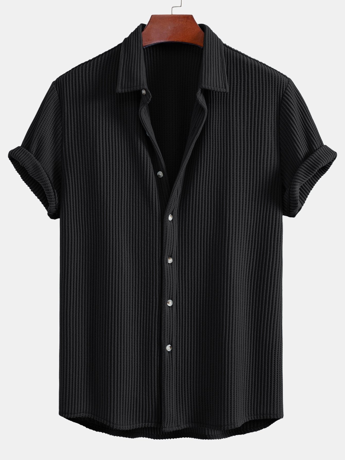 Camisa Waffle Button Up