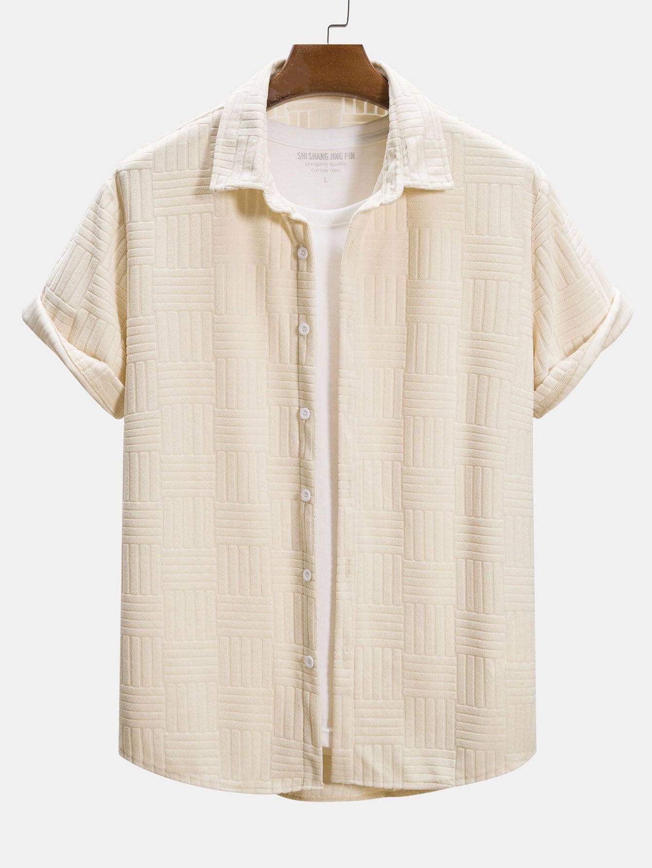 Camisa Towelling Jacquard