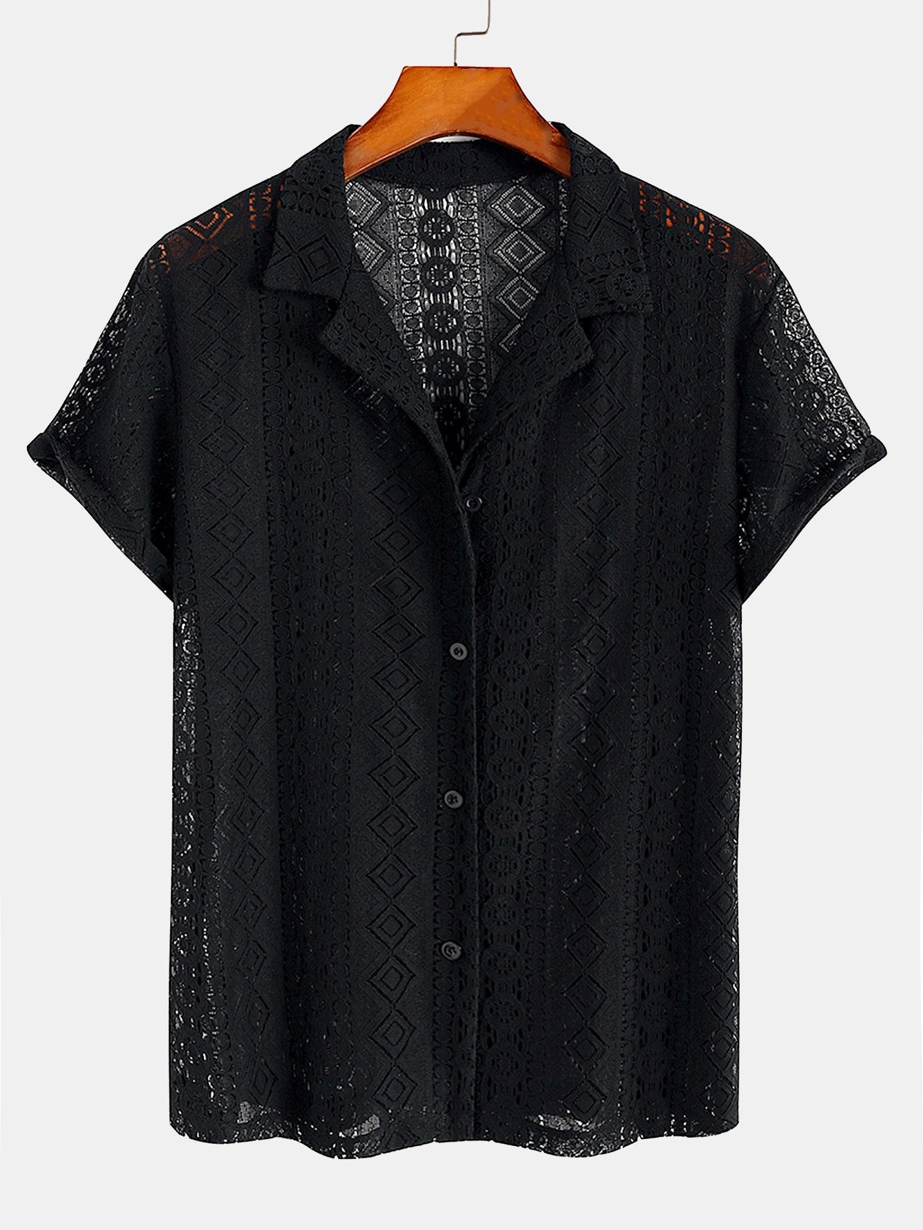 Camisa Geometry Textured Cuban
