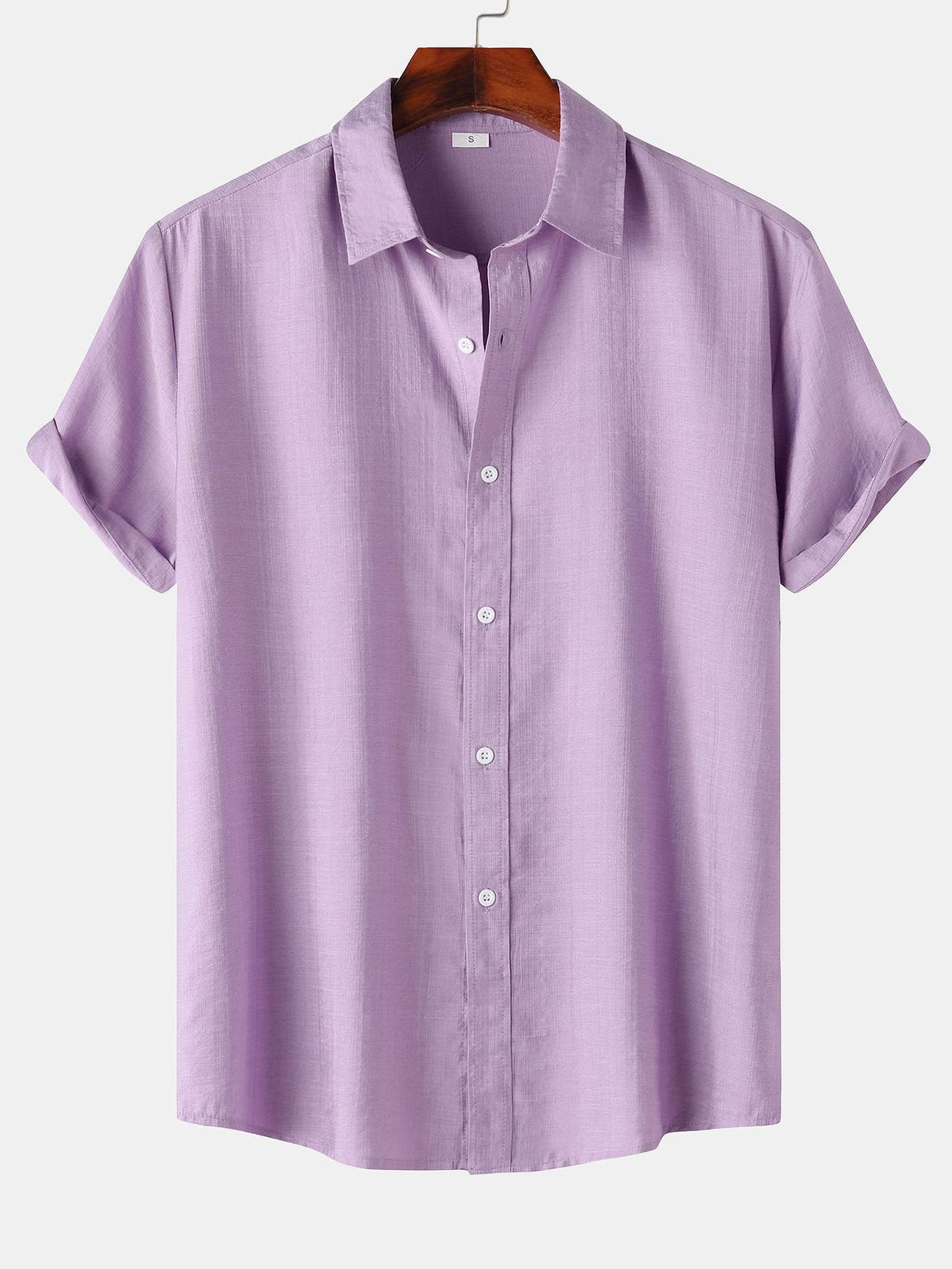 Camisa de manga corta Textured Button Up