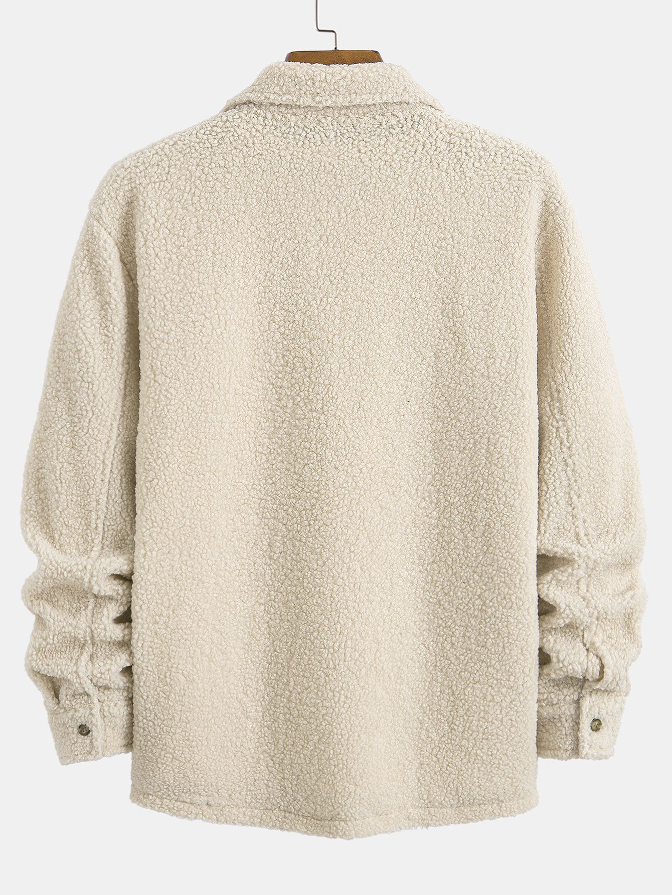Camisa Teddy Fleece Button Up