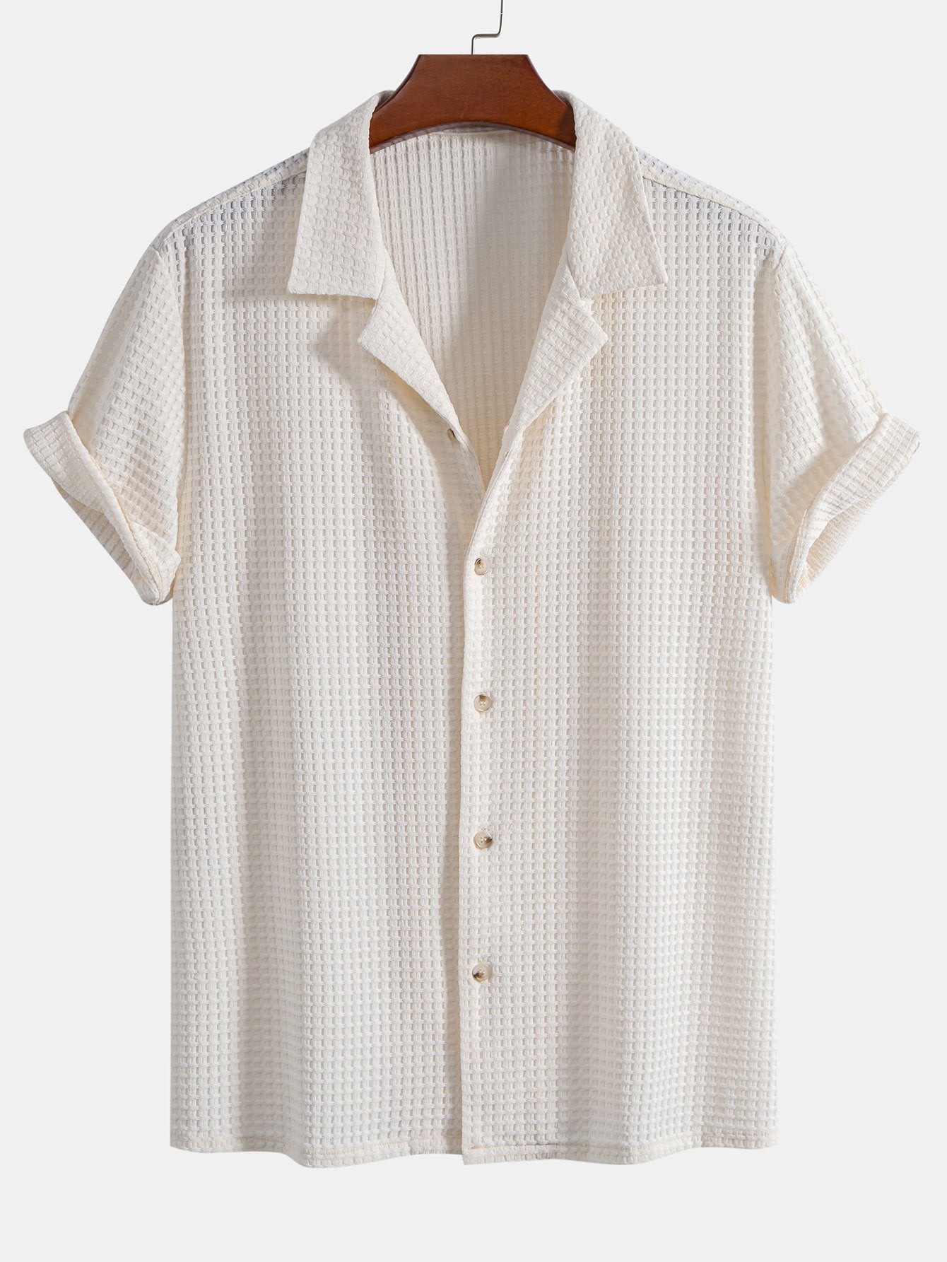 Camisa de manga corta Waffle Cuban