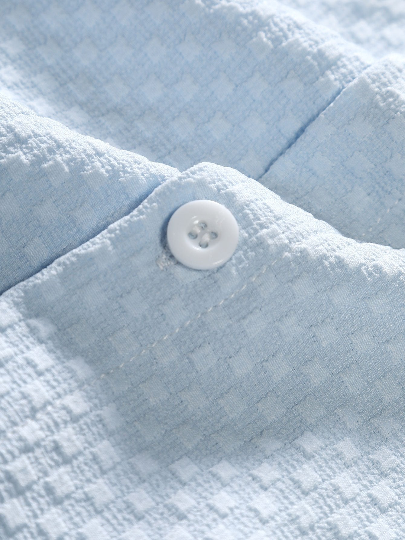 Camisa Checkerboard Jacquard Button Up