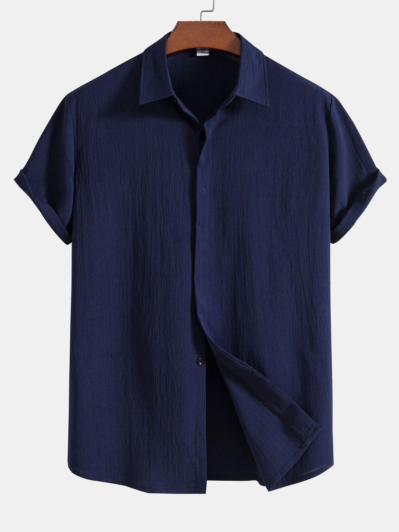 Camisa Crinkled Concealed Fly