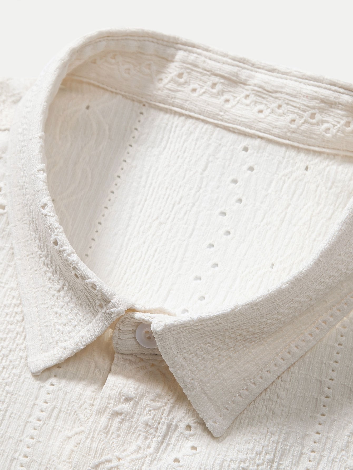 Camisa Textured Button Up