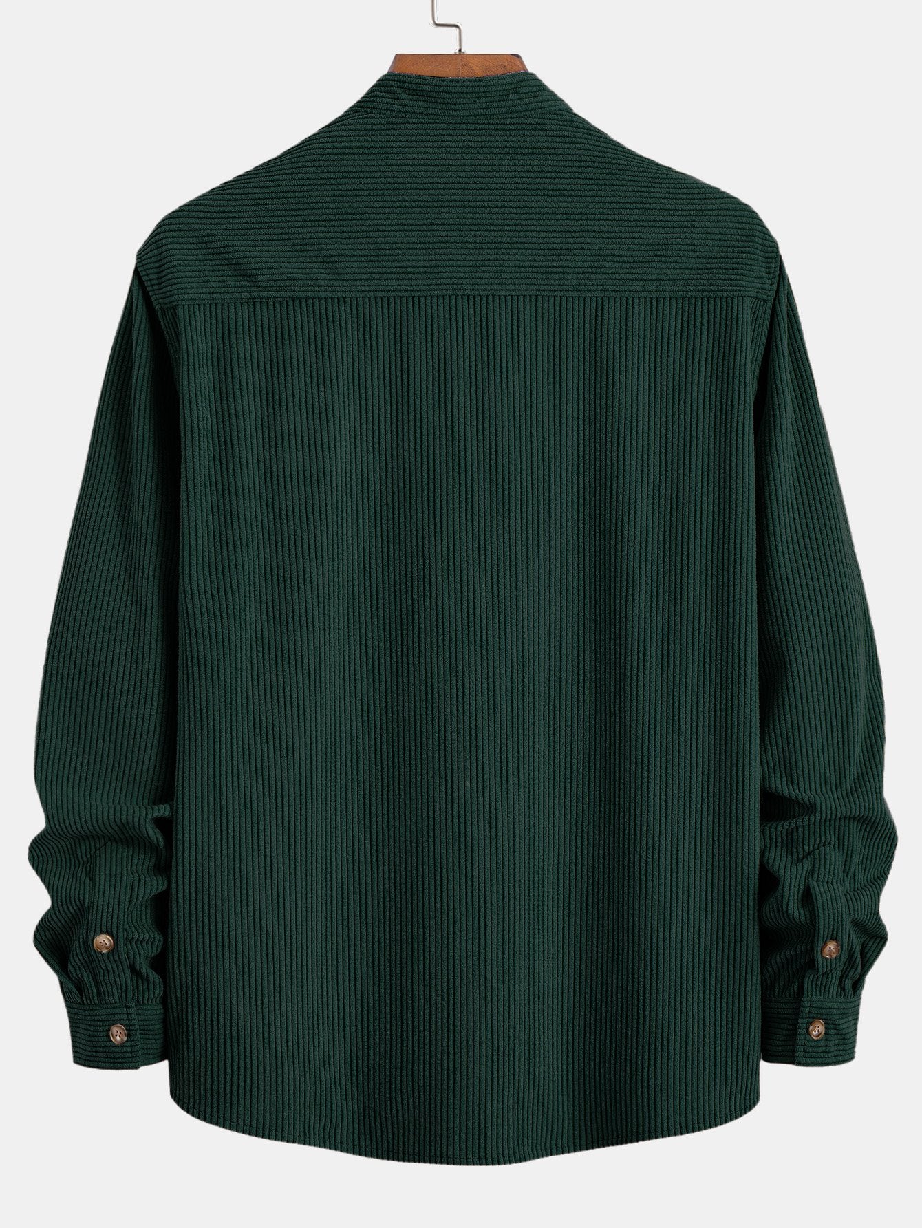 Camisa Corduroy Stand Collar