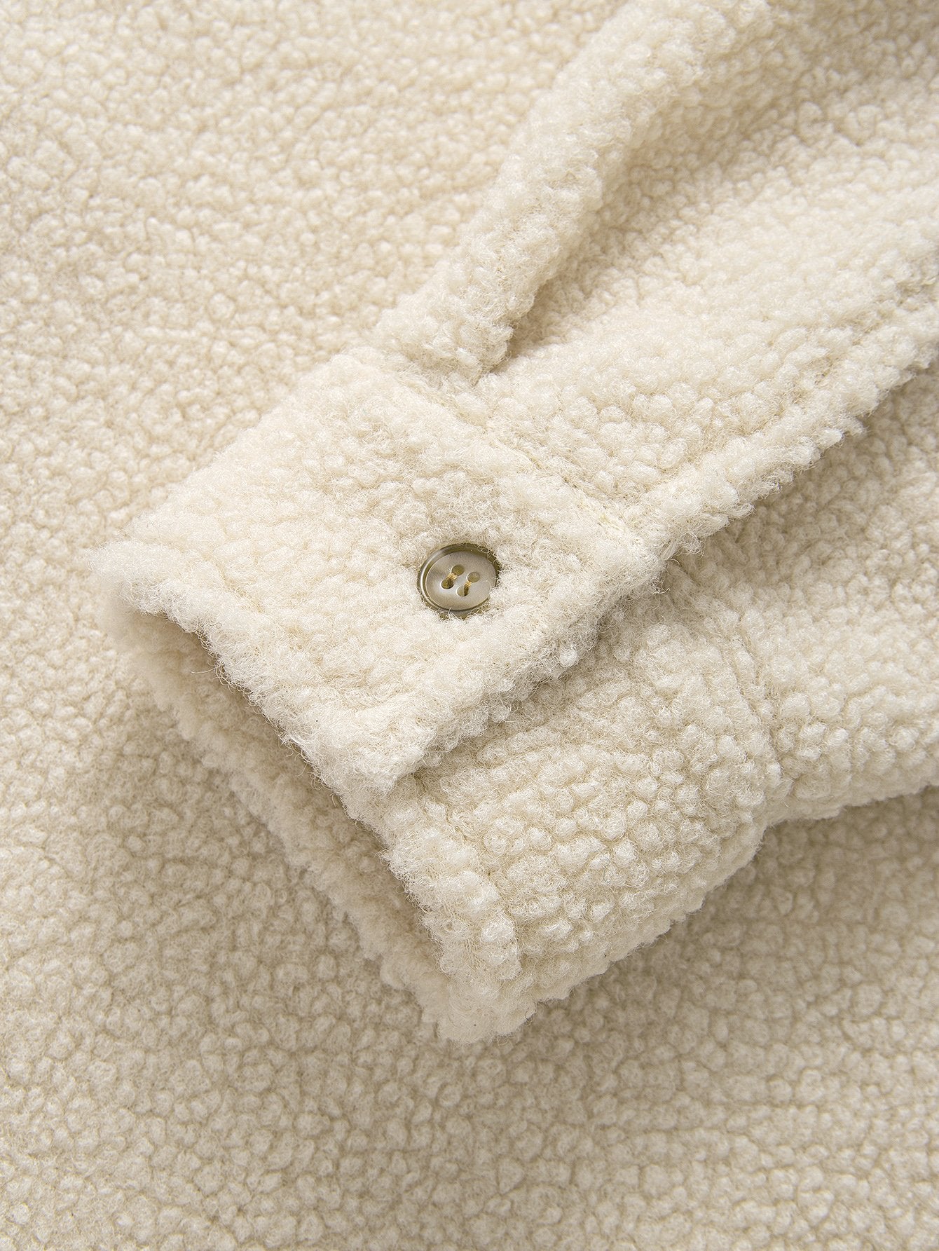 Camisa Teddy Fleece Button Up