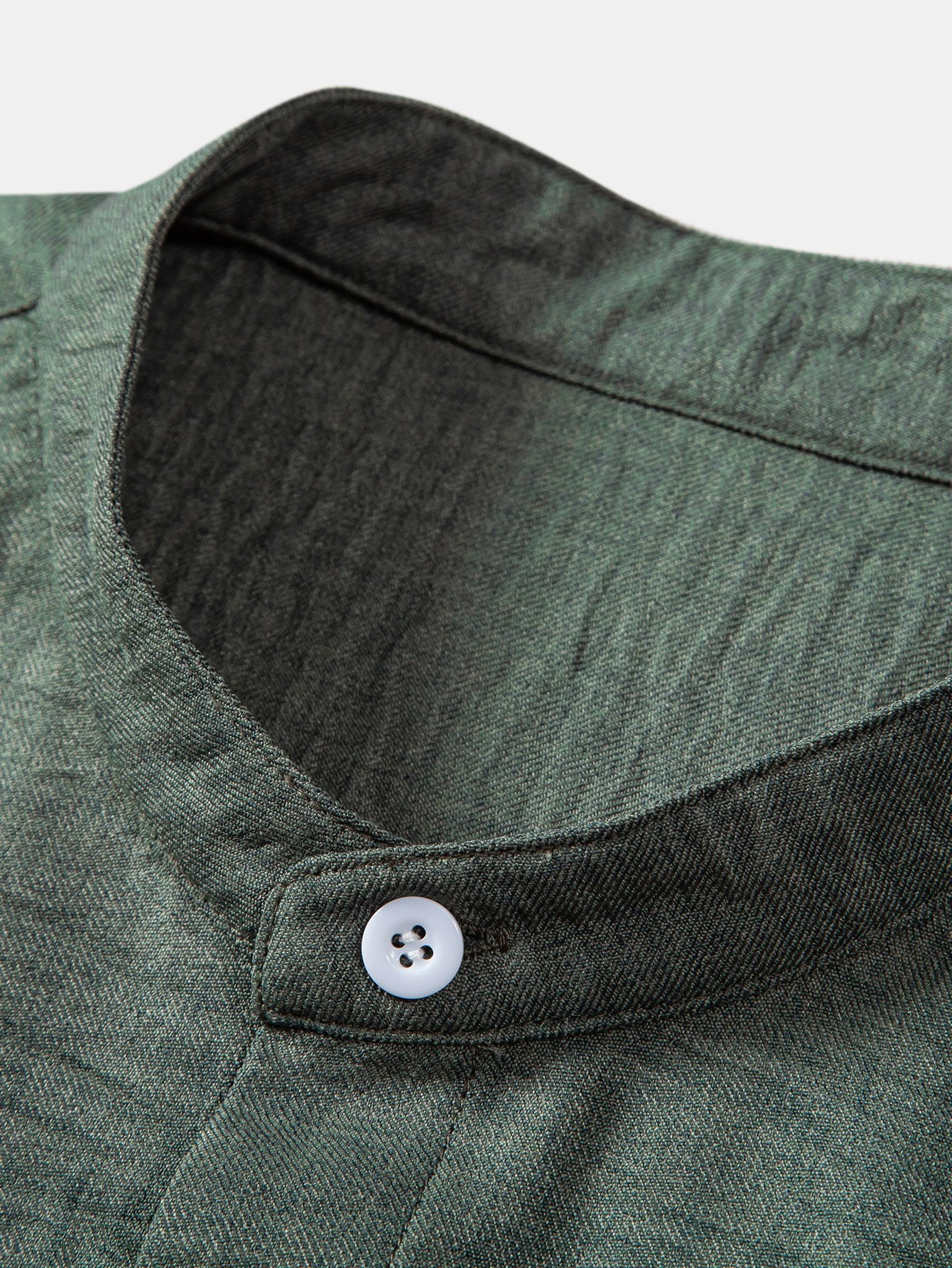 Camisa Stand Collar Textured