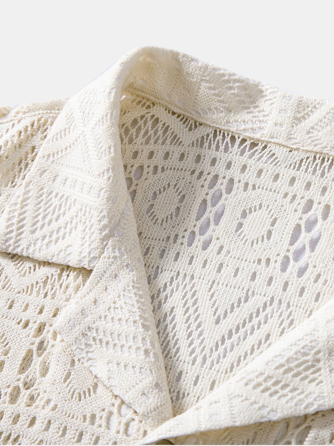 Camisa de manga corta Geometry Textured Cuban