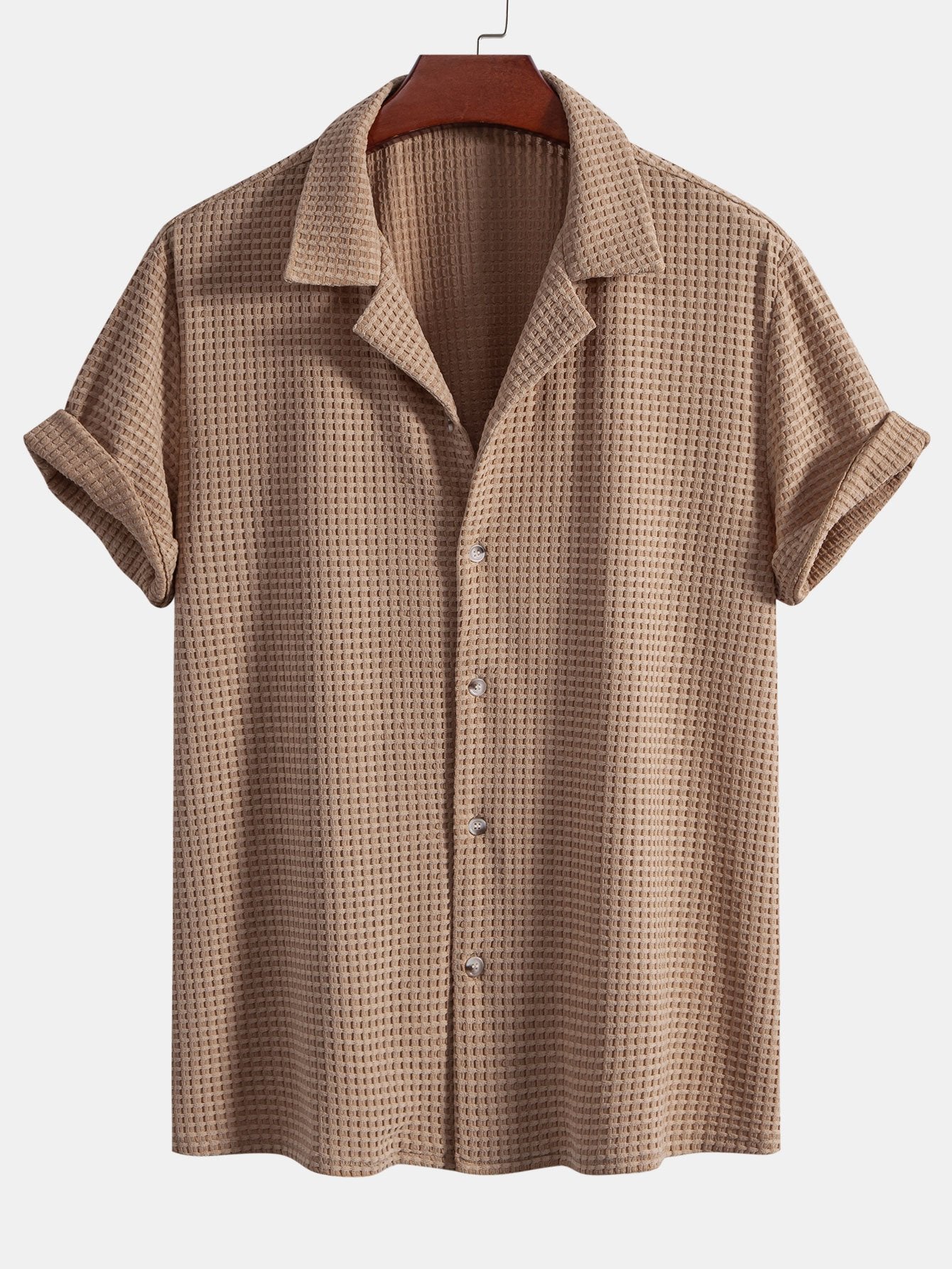 Camisa de manga corta Waffle Cuban