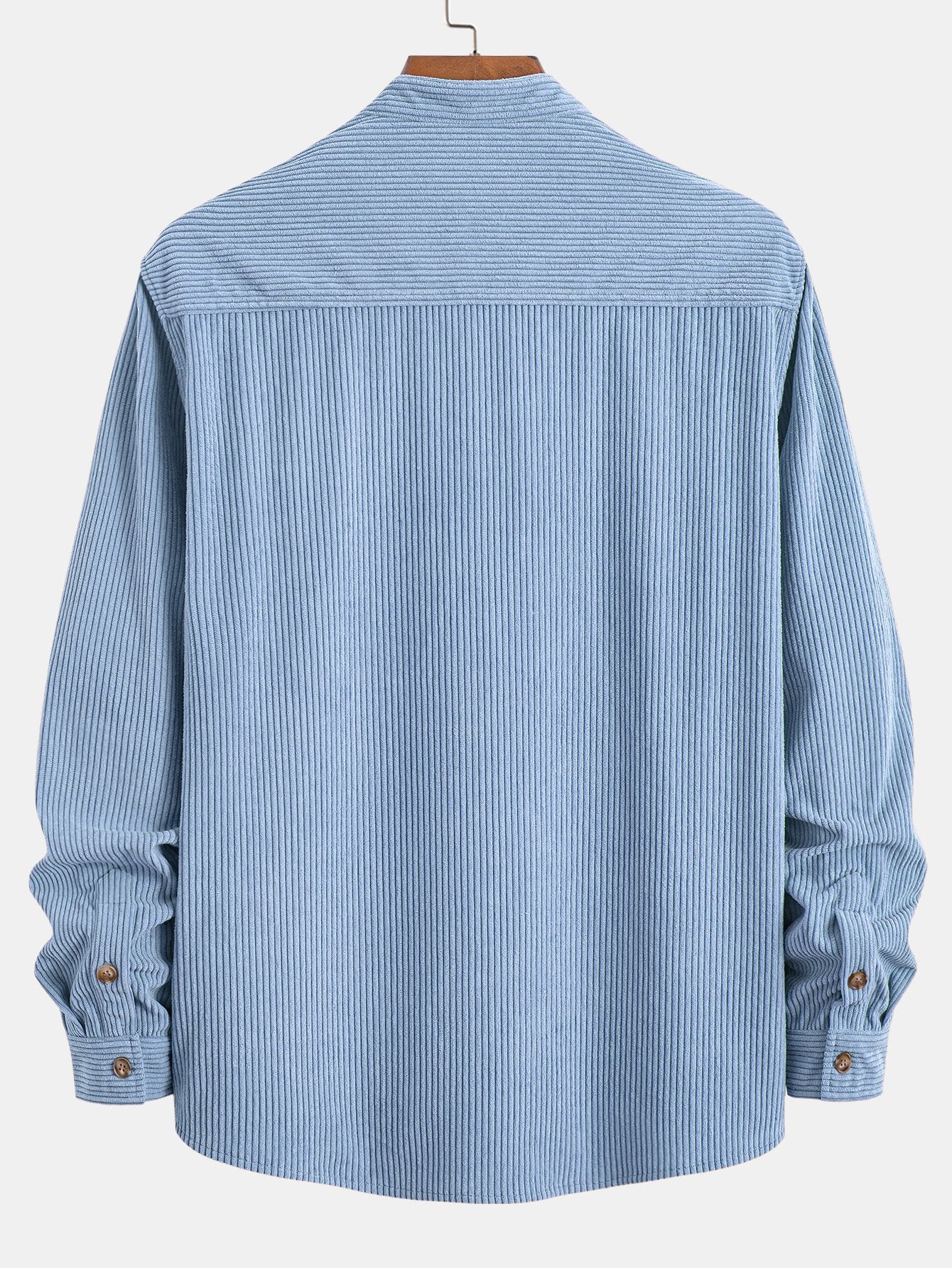 Camisa Corduroy Stand Collar