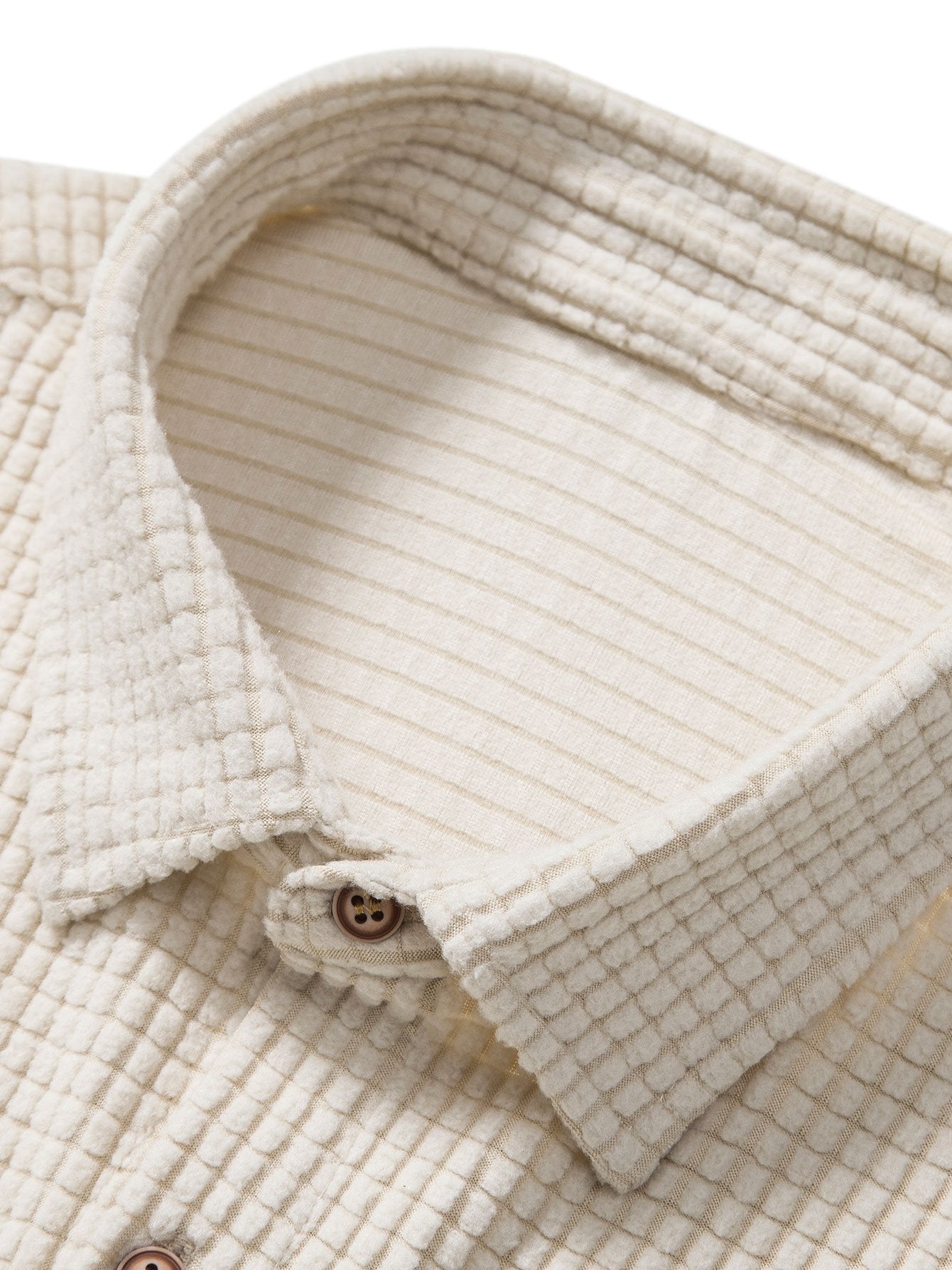 Camisa Waffle Button Up