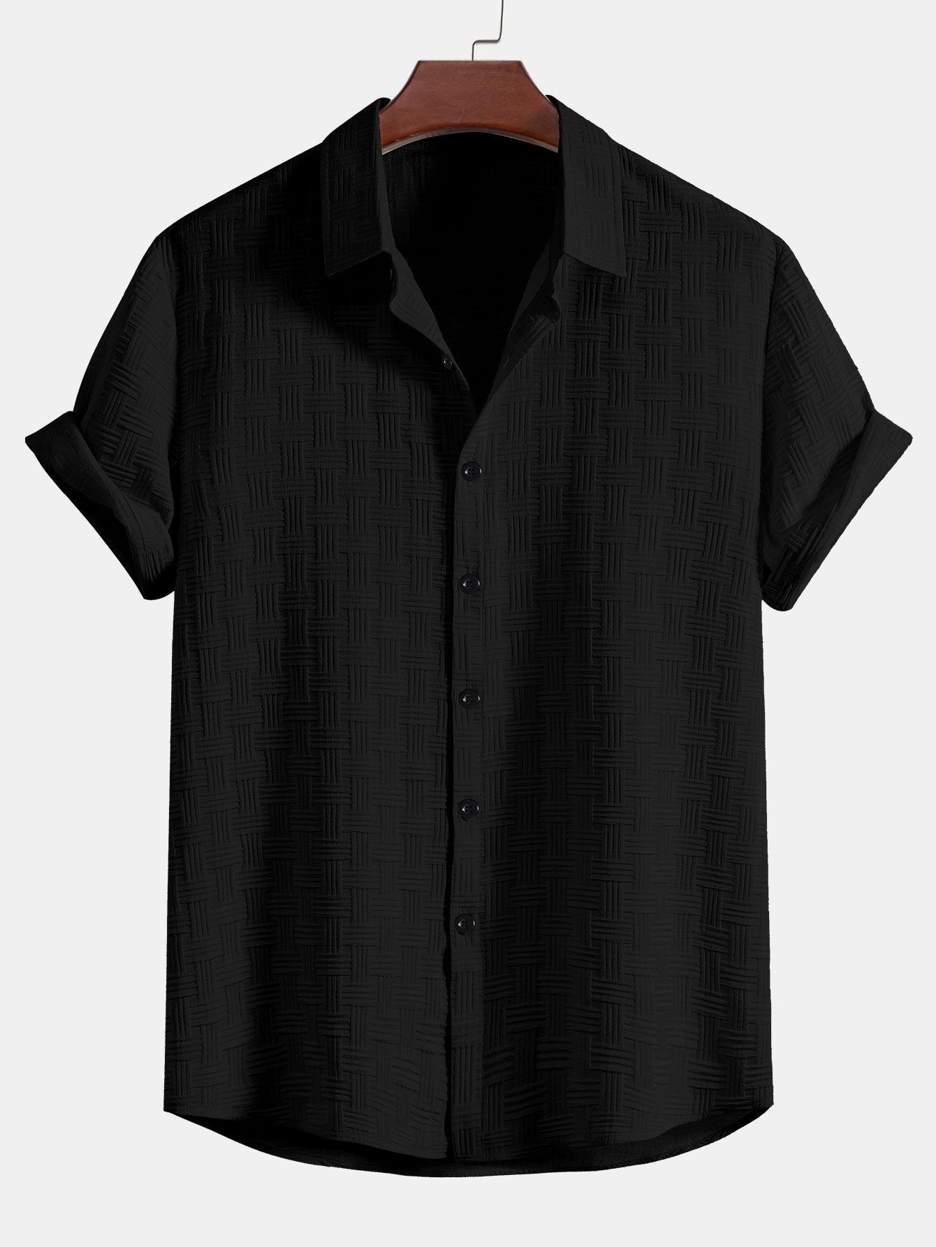 Camisa rayas Jacquard Button Up