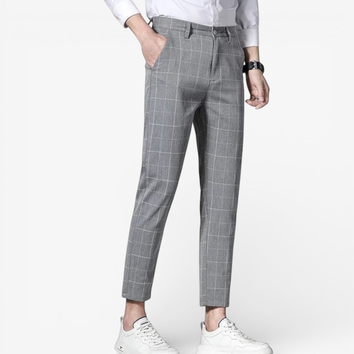 Pantalón Korean formal checked