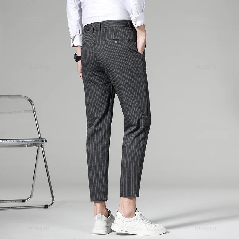 Pantalón Korean formal checked