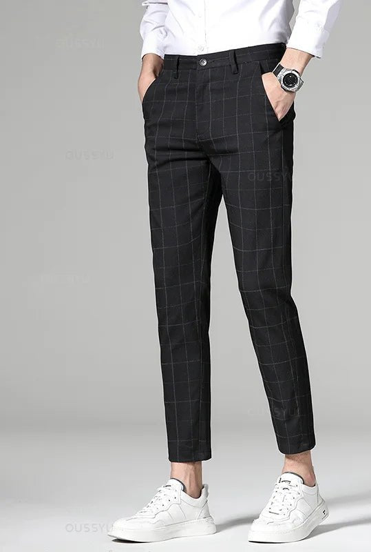 Pantalón Korean formal checked