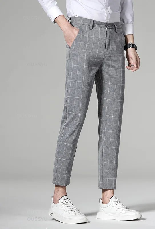 Pantalón Korean formal checked