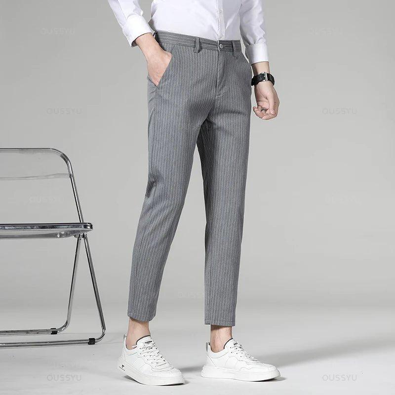 Pantalón Korean formal checked