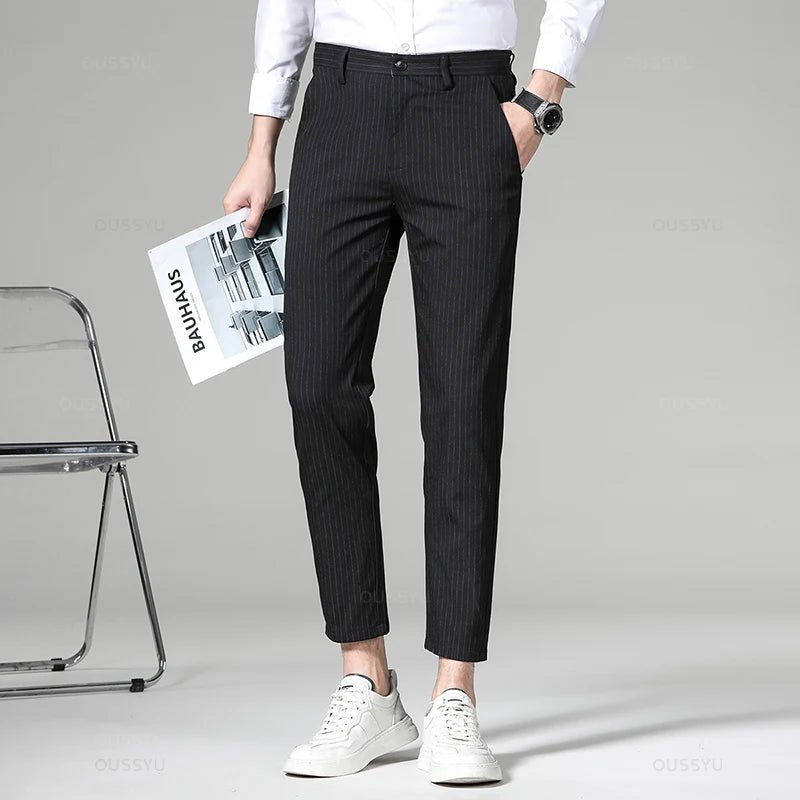 Pantalón Korean formal checked