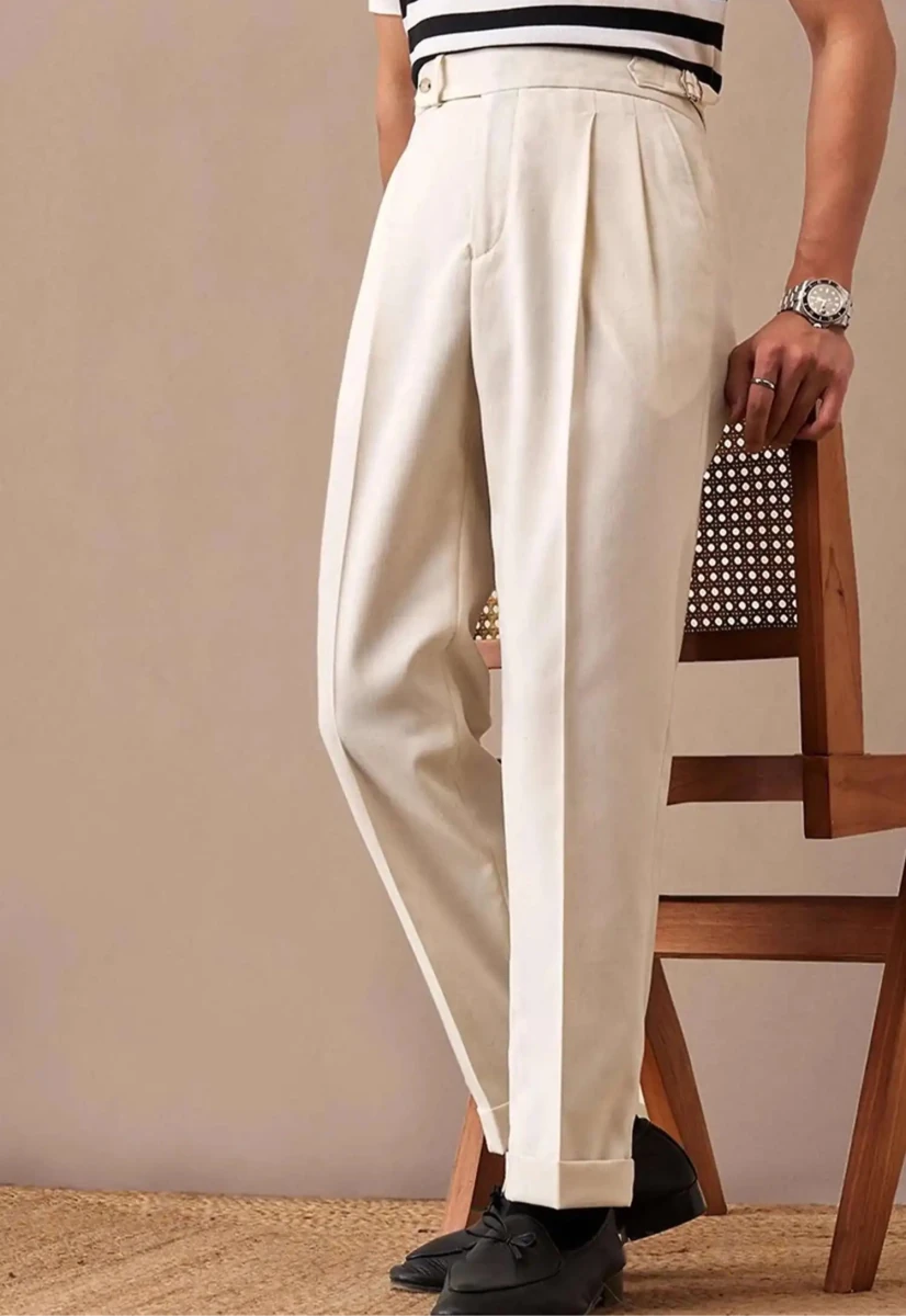 De lino italian gentleman trousers