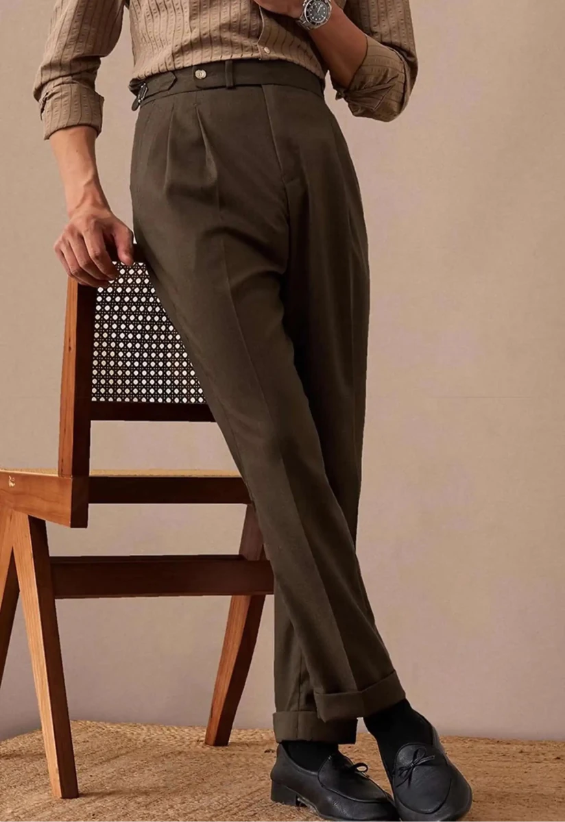 De lino italian gentleman trousers