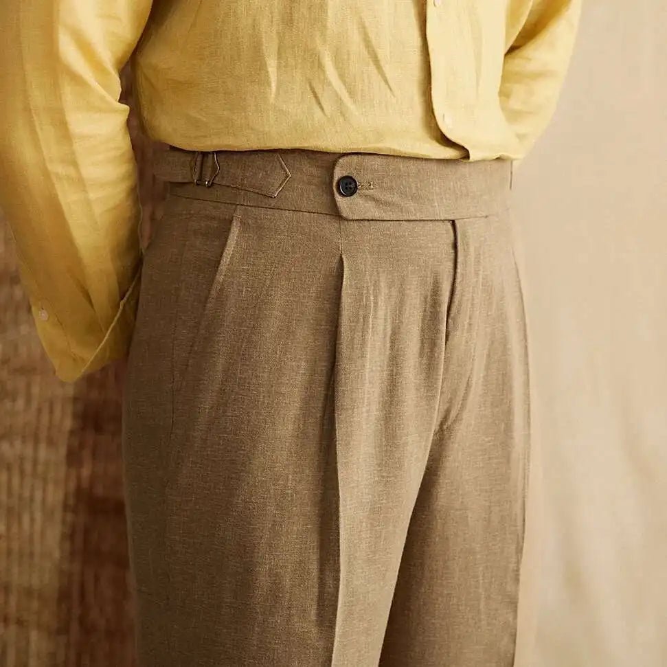 Pantalón Lyocell de algodón high-waist elegant