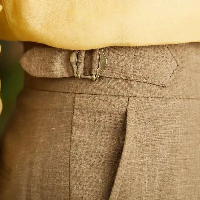 Pantalón Lyocell de algodón high-waist elegant