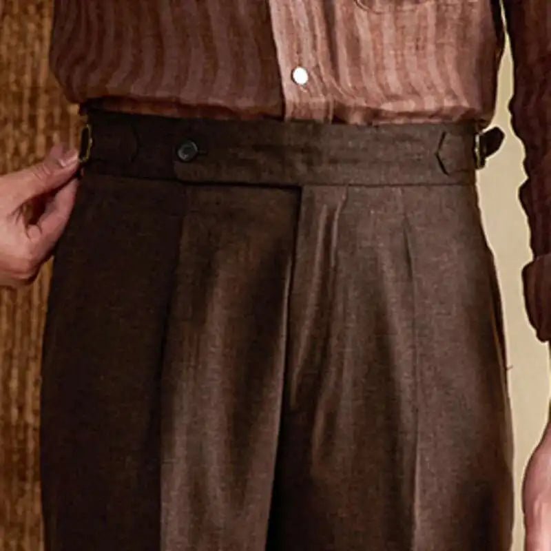 Pantalón Lyocell de algodón high-waist elegant