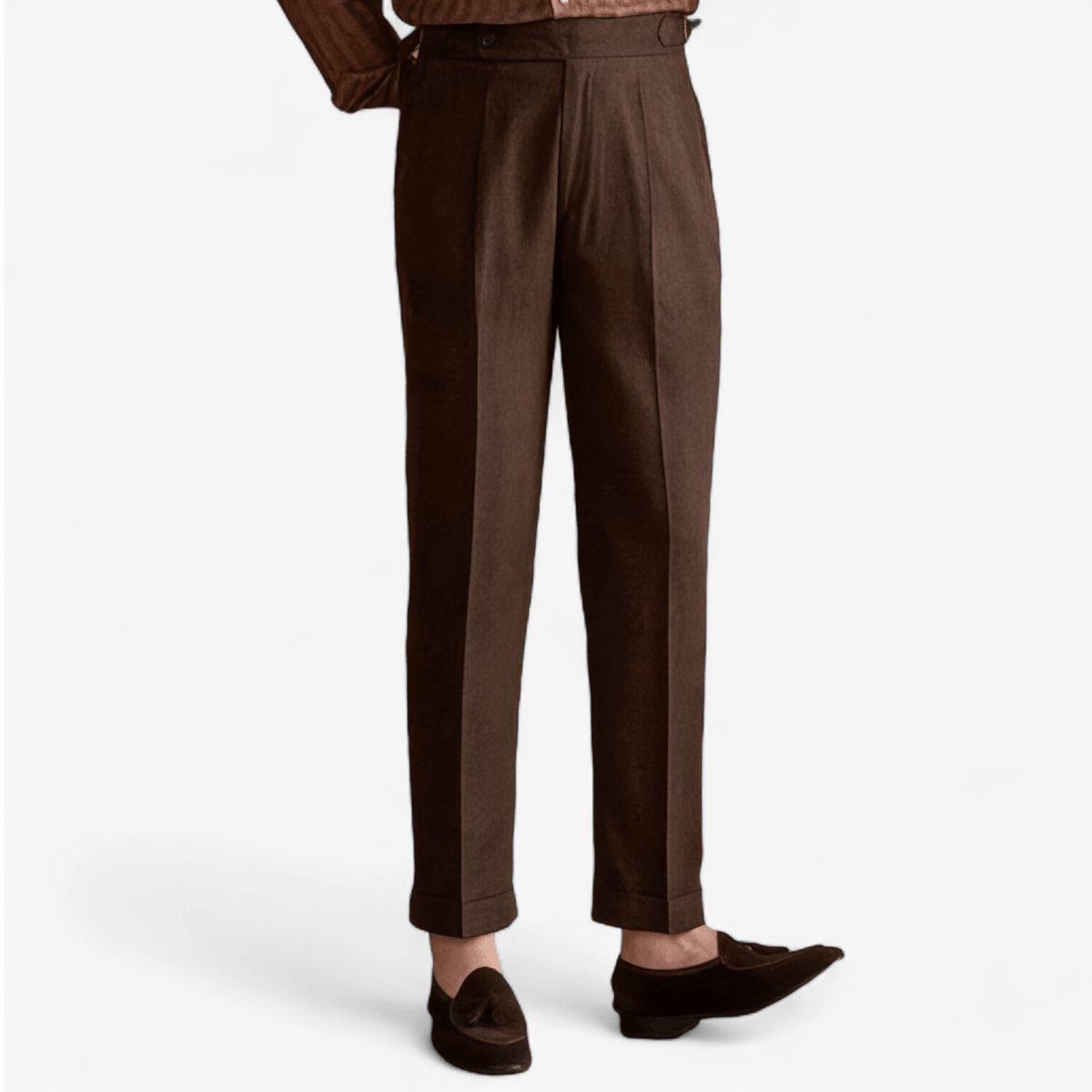 Pantalón Lyocell de algodón high-waist elegant