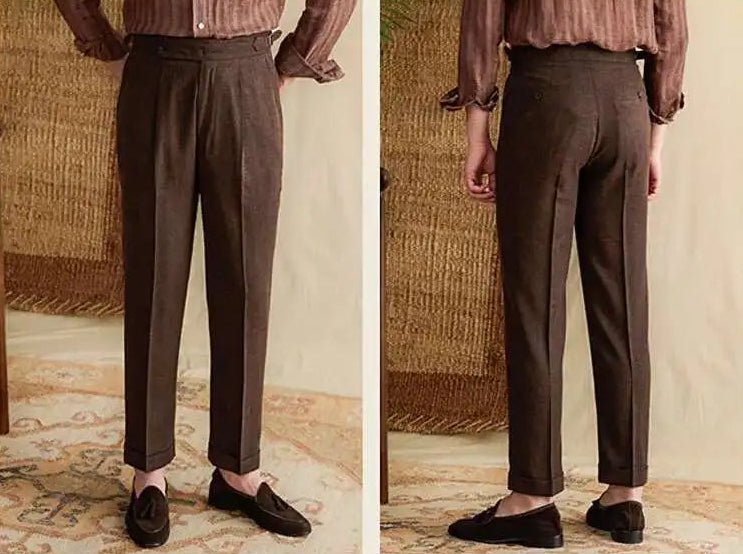 Pantalón Lyocell de algodón high-waist elegant