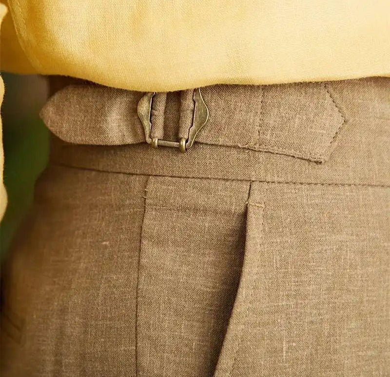 Pantalón Lyocell de algodón high-waist elegant