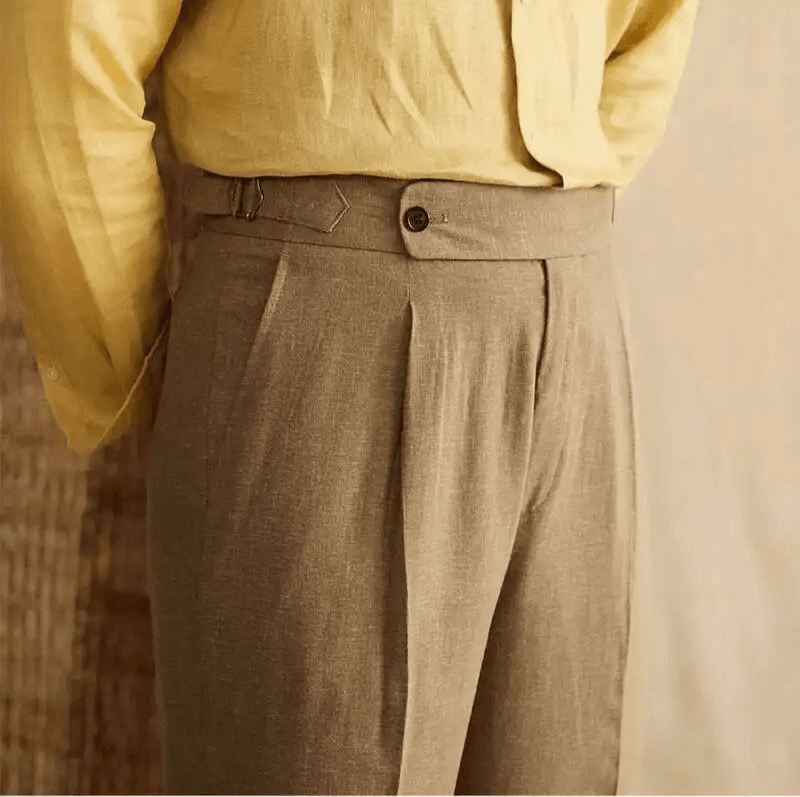 Pantalón Lyocell de algodón high-waist elegant