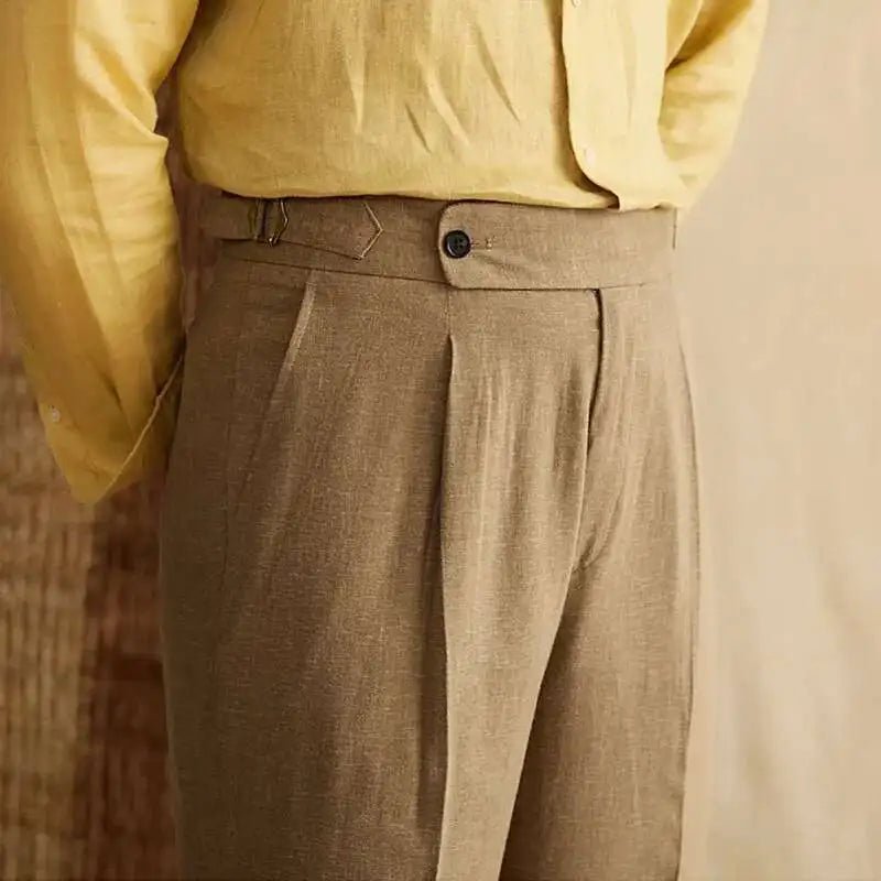 Pantalón Lyocell de algodón high-waist elegant