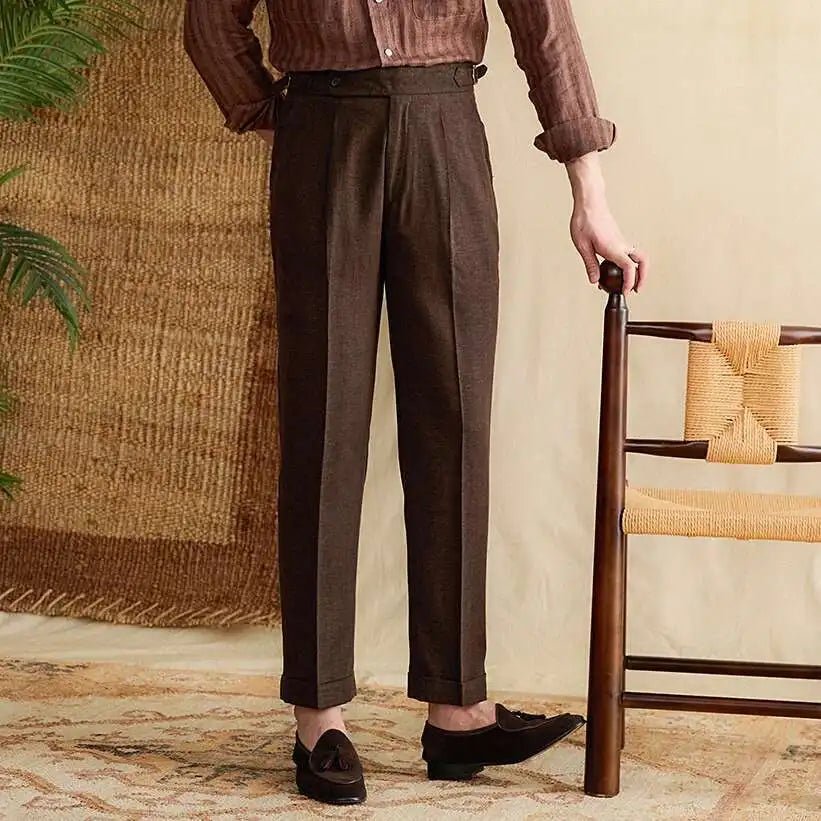 Pantalón Lyocell de algodón high-waist elegant