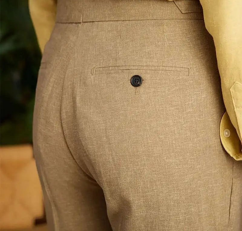 Pantalón Lyocell de algodón high-waist elegant